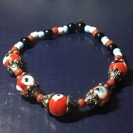 A Red, Handmade Bracelet